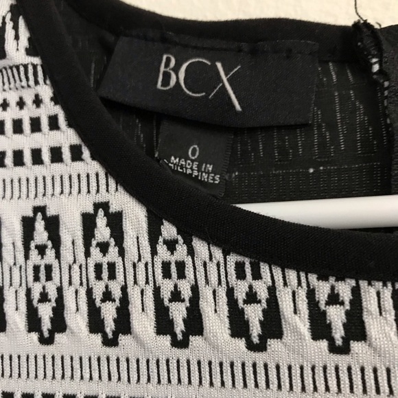 BCX Black White Aztec Pattern Dress - Picture 4 of 4